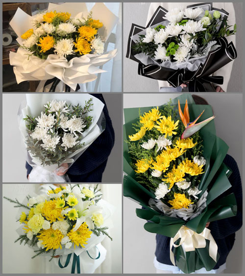 广东揭阳市普宁市里湖镇松溪村白事花束代送
